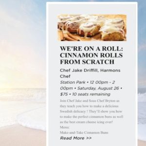 Cooking Class at Harmons for 2